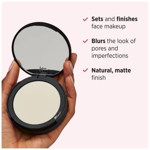 Bye Bye Pores Pressed Finishing Powder - Tonalità Traslucida Universale - Contiene Peptidi Antietà, Seta, Collagene Idrolizzato E Antiossidanti - 031 Oz - Foto 2