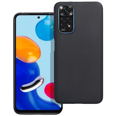 Custodia Tpu Silicone Cover Case Per Xiaomi Redmi Note 11 - 11s Black - Foto 1