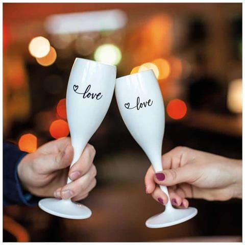 Cheers No. 1 Love Superglas - Set Of 2 - Foto 1