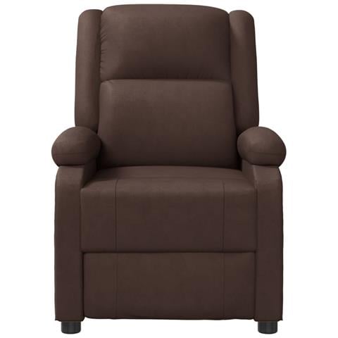 Poltrona Massaggiante Marrone In Similpelle - Foto 3