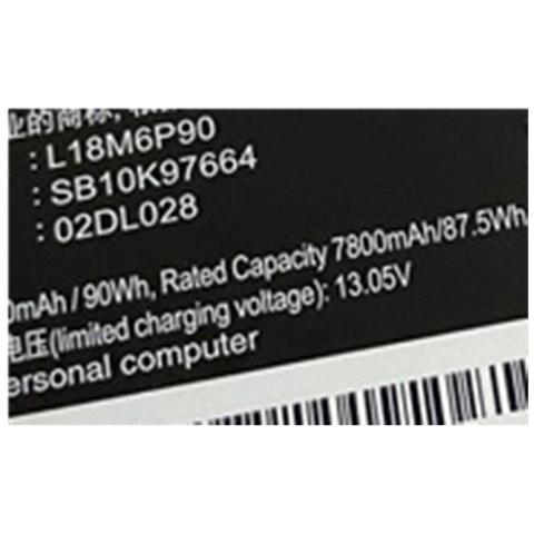 Batteria Lithium Li-ion 8000mah 90Wh Per Notebook Laptop ThinkPad P53 - Foto 2