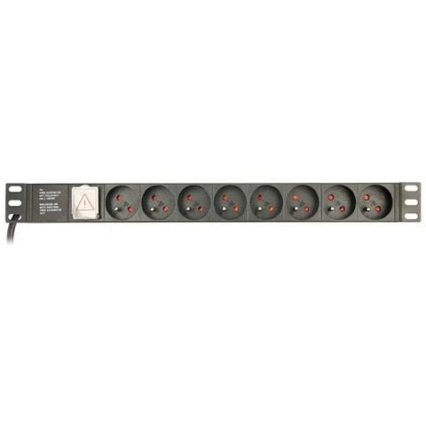 Multipresa 19' 8 Tomas Schuko Con On /off Switch Eg-pdu-014-fc14 (3 M) - Foto 1