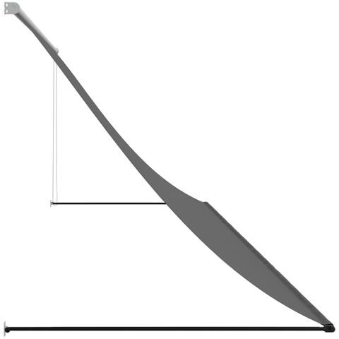 Tenda Da Sole Retrattile Antracite 400x150 Cm Tessuto E Acciaio - Foto 8