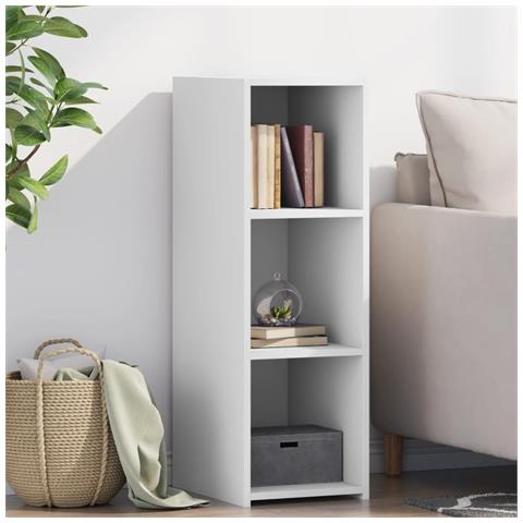 Credenza Bianca 30x41x93 Cm In Legno Multistrato - Foto 1
