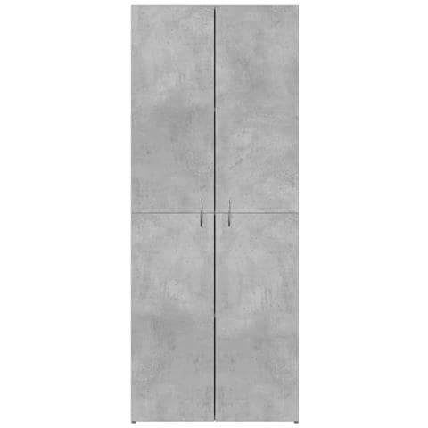 Schedario Grigio Cemento 60x32x153 Cm In Truciolato - Foto 2