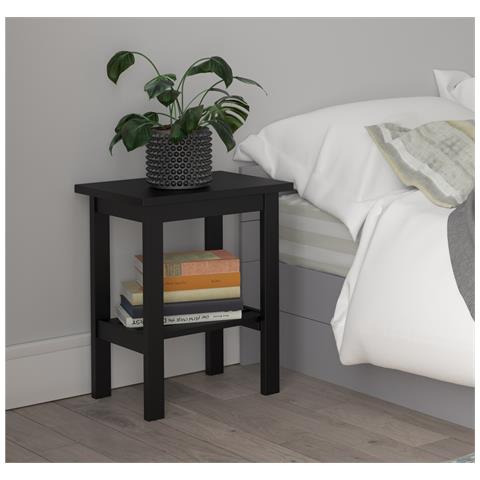 Trend Comodino In Mdf Nero - Foto 2