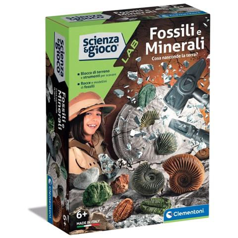Scienza E Gioco Fossili E Minerali Kit Paleontologo Laboratorio Mineralogia - Foto 1
