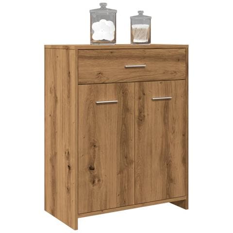 Armadietto Bagno Rovere 60x33x80 cm Legno tecnico - Foto 2