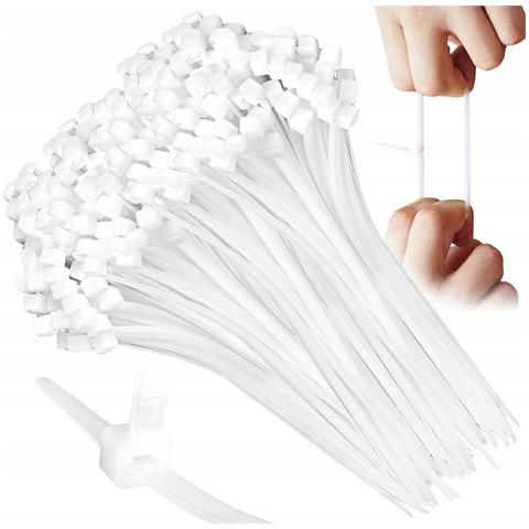 Fascette Per Cablaggio Bande Di Serraggio 3,5 Mm / 300 Mm Bianco 100 Pz. Voz-35300w - Foto 1