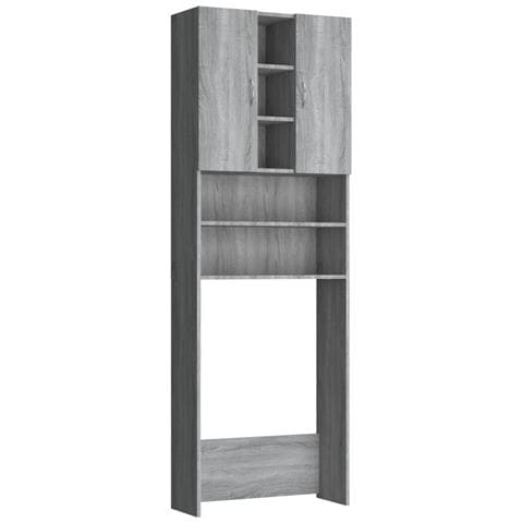 Mobile per Lavatrice Grigio Sonoma 64x25,5x190 cm - Foto 1