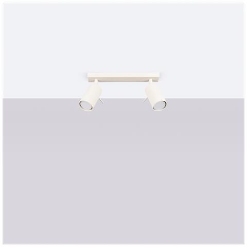 Lampada Da Soffitto Ring 2 Beige Sl. 1495 - Moderno Lampada Da Soffitto Beige 17x30x6 Cm - Foto 2
