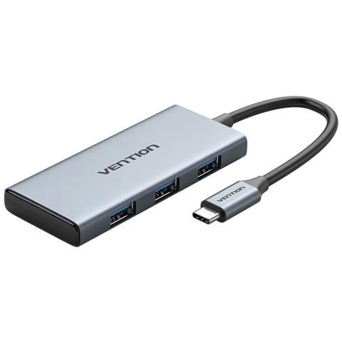 TOOHB replicatore di porte e docking station per laptop Cablato USB 3.2 Gen 1 (3.1 Gen 1) Type-C Grigio - Foto 1