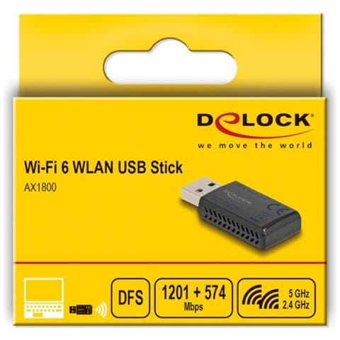 Stick WLAN USB Wi-Fi 6 Dual Band AX1800 (1201 + 574 Mbps) - Foto 1