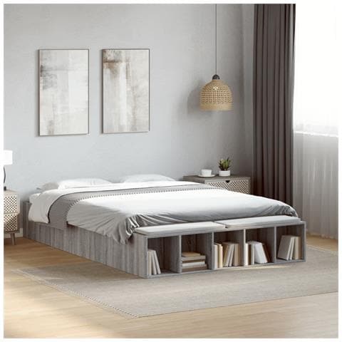 Giroletto Grigio Sonoma 120x190 Cm In Legno Multistrato - Foto 1