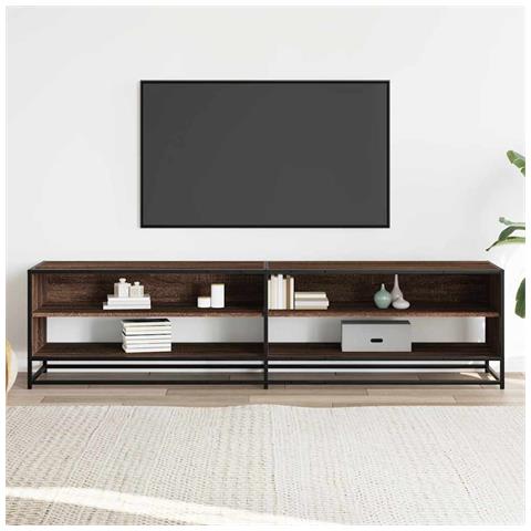 Mobile Porta Tv Rovere Marrone 180,5x40x46 Cm In Truciolato - Foto 3