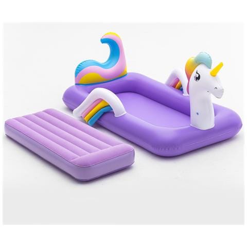 Up, In & Over. Letto Gonfiabile Bambini Unicorno 196 X 104 X 84 Cm - Foto 7