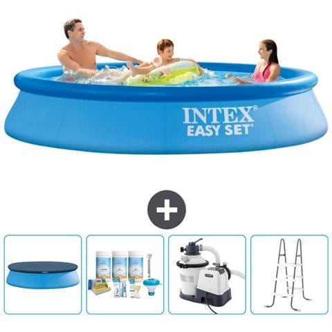 Piscina Fuori Terra - In Giro - 305x305x61 Cm - Blu - Include Accessori Coordinati Cb64 - Foto 1