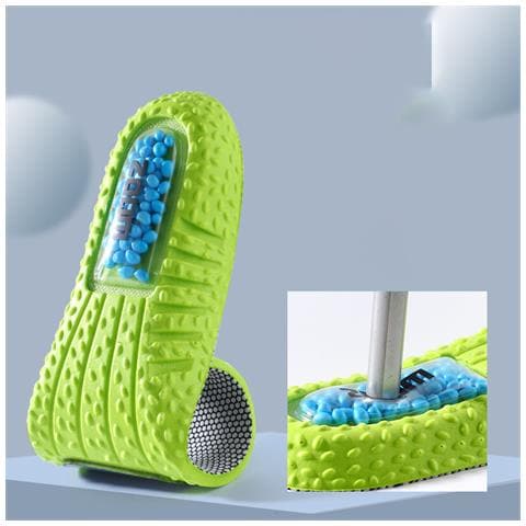 Soletta Grigia A Bolle In Materiale Pu Ad Alta Elasticità - Eccellente Assorbimento Degli Urti, Assorbimento Del Sudore E Traspirabilità, Unisex 40 - Foto 5