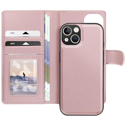 Custodia Per Iphone 13 Con Cover Rimovibile, Rosa Champagne - Foto 1
