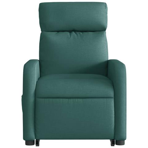 Poltrona Alzapersona Massaggiante Elettrica Verde Scuro Tessuto - Foto 9