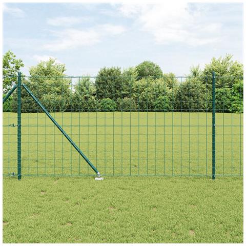 Recinzione Euro con Punti 10 x 1 m Acciaio rivestito in PVC - Foto 2
