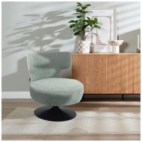 Poltrona Pauline - Verde - Tela - 67x76x76 Cm - Foto 2