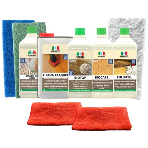 Kit Restuara Legno Oliato Per Il Restauro Fai Da Te Di Pavimenti In Parquet Oliato Satinato. Dona Al Materiale Una Nuova Protezione Idrorepellente E Antimacchia. - Foto 1