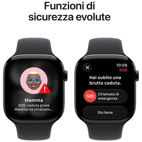 Watch Series 11 GPS + Cellular 46mm Cassa Alluminio Jet Black con Sport Band Nero - M /L - Foto 2