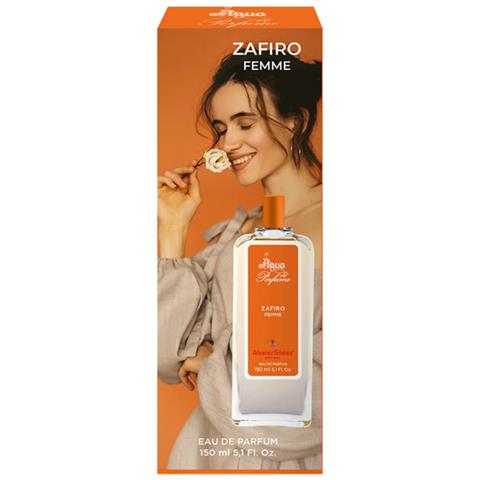 Acqua Di Profumo Zafiro Per Donna 150ml Fiori Fruttati, Nero / Arancione - Foto 4