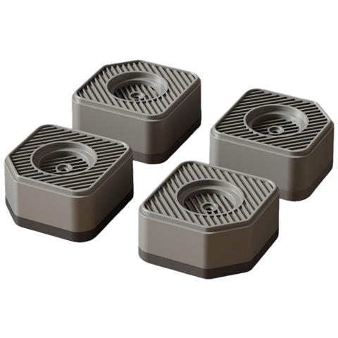 Piedini Antiscivolo Per Lavatrice E Frigorifero - Rialzo E Riduzione Delle Vibrazioni (set Da 4) Darkgrey - Foto 1