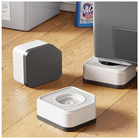 Piedini Antiscivolo Per Lavatrice E Frigorifero - Rialzo E Riduzione Delle Vibrazioni (set Da 4) Darkgrey - Foto 5