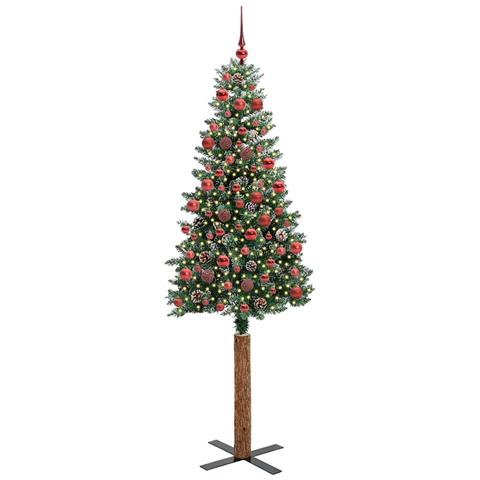 Albero di Natale snodato con 300 LED con supporto Verde 180 cm - Foto 2