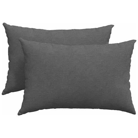 Cuscini da Divano 2 pcs Grigio scuro 60 x 40 cm - Foto 1