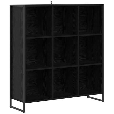 Armadio per Libri Rovere Nero 99.5 x 30 x 108.5 cm - Foto 1