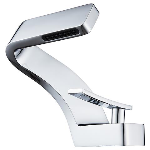 Rubinetto per lavabo da bagno, Blackswan, tipo M204, modello cromato con bocca a cascata, misura 15 cm - Foto 1