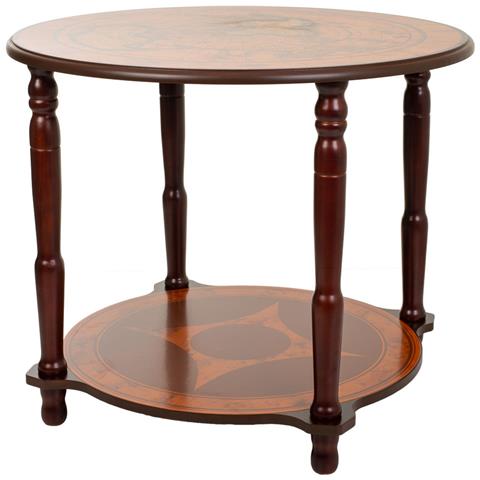 Tavolino In Legno Rosso 60x60x49h - Foto 1