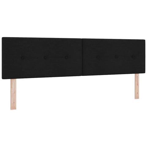 Testiera LED con luci a strisce a LED Nero 180 cm Poliestere - Foto 1