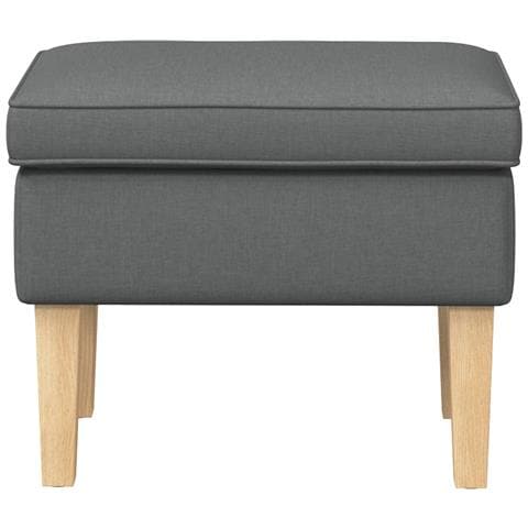 Poggiapiedi Grigio Scuro 55 x 35 x 41 cm Tessuto - Foto 2