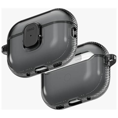 Custodia Airpods Pro 3 Trasparente Nera Uniq - Foto 2