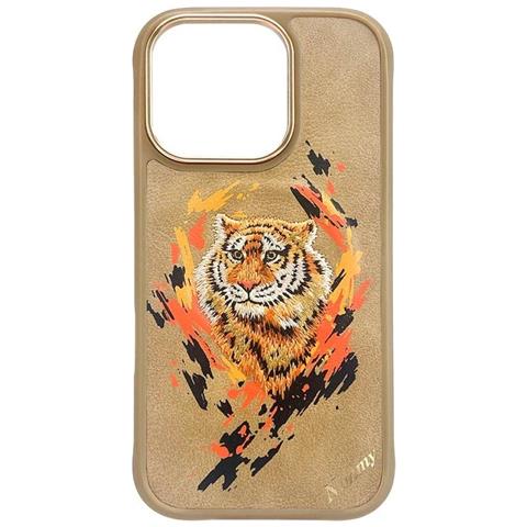 Custodia Iphone 16 Pro Max Marrone Con Magsafe E Disegno Di Tigre Nimmy - Foto 1