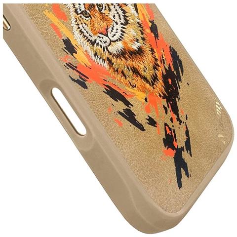 Custodia Iphone 16 Pro Max Marrone Con Magsafe E Disegno Di Tigre Nimmy - Foto 2