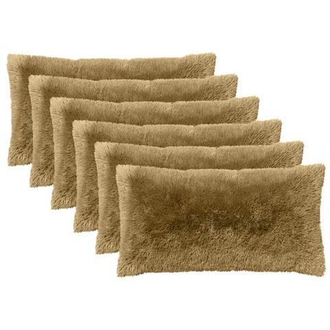 Cuscino con cuscino HEERLEN 6 pz Grigio Chiaro Fleece PV - Foto 1