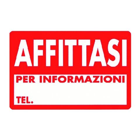 Cartelli -plastica - affittasi per informazioni tel. - 30x20 cm - 07705010PLB0300X0200 - Foto 4
