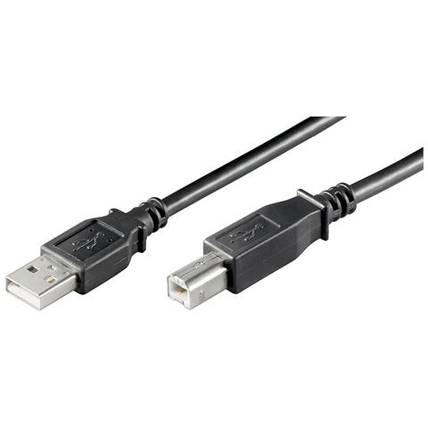 Cavo USB 2.0 A / B M / M 5.0 mt nero, bulk - Foto 2