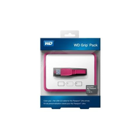 Custodia per Hard Disk Esterno Portatile USB 3.0 1 TB Nero e Rosa - Foto 2