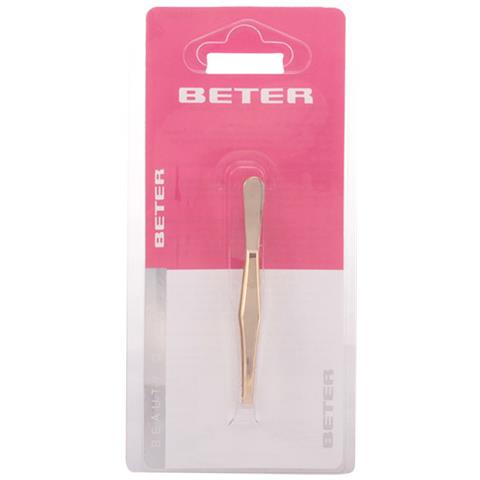 Pinza Depilar Punta Recta Dorada 1 Pz - Foto 1