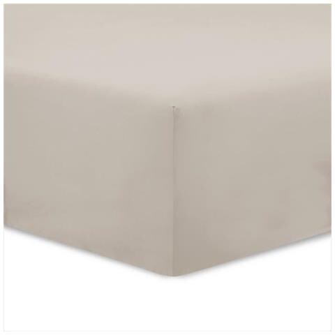 Lenzuolo Beige - 180 x 200 cm - 100% Cotone - Foto 2