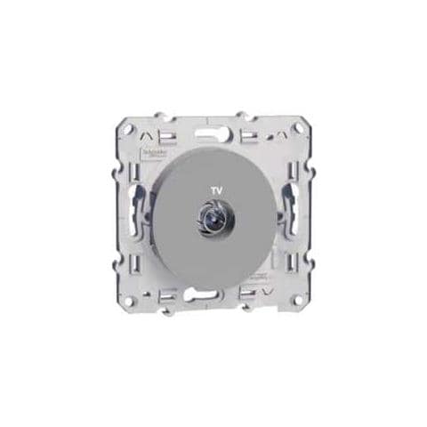 Presa Tv Odace Grigio Alluminio - Foto 3