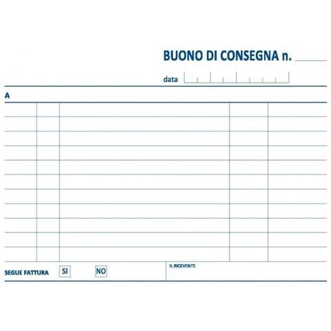Buono Di Consegna 2 Copie Autoricalcante 12x17 (5 Pezzi) 50/50 Fogli - Foto 1