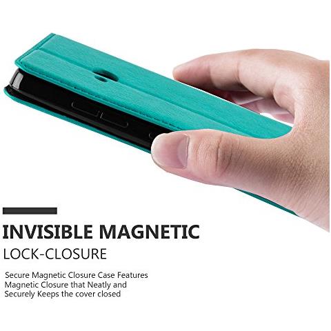 Custodia Compatibile Con Nokia Lumia 540 In Turchese Petrolio - Coperchio Protettiva Con Chiusura Magnetica, Funzione Stand E Tasca Per Le Carte - Foto 2
